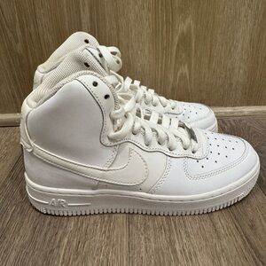 Nike Air Force 1 Mid Triple White Youth Size 5.5